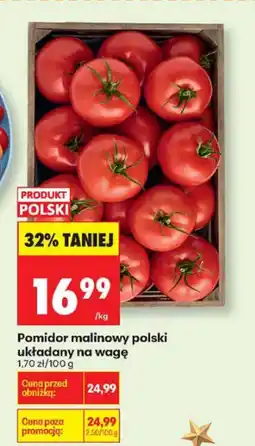 Biedronka Pomidor malinowy polski układany na wagę Biedronka oferta