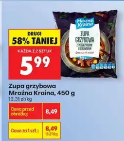 Biedronka Zupa grzybowa Mrożna Kraina, 450 g oferta