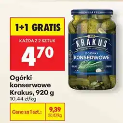 Biedronka Ogórki konserwowe Krakus oferta