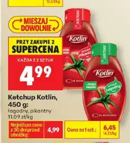 Biedronka Ketchup Kotlin łagodny, pikantny oferta