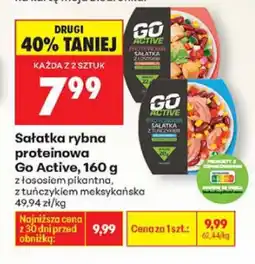 Biedronka Sałatka rybna proteinowa Go Active z łososiem pieczonym, z tuńczykiem meksykańska oferta