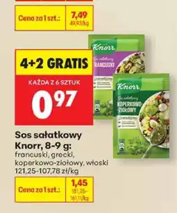 Biedronka Sos sałatkowy Knorr 8-9 g francuski, grecki, czosnkowo-ziołowy, włoski oferta
