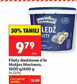 Biedronka Filety śledziowe a'la Matjas Marinero, 1200 g/600 g oferta