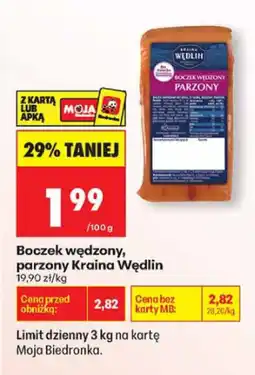 Biedronka Boczek parząsty parzony Kraina Wędlin oferta