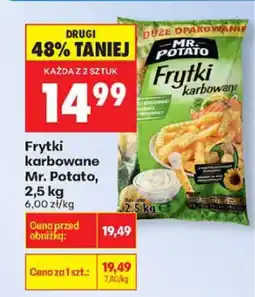 Biedronka Frytki karbowane Mr. Potato 2,5kg oferta