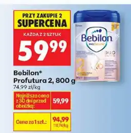 Biedronka Mleko Bebilon Profutura 2, 800 g oferta