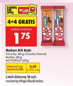 Biedronka Baton Kit Kat: Chunky, Chunky Peanut Butter, 40-42g oferta