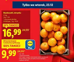 Lidl Mandarynki, skrzynka 2,3 kg oferta