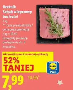 Lidl Rzeźnik Schab wieprzowy bez kości oferta