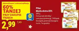 Lidl Pilos Masło ekstra 83% oferta