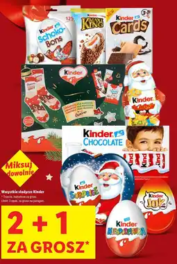 Lidl Wszystkie słodycze Kinder oferta