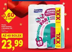 Lidl Floralys Papier toaletowy 3-warstwowy, XXL, 40 rolek oferta