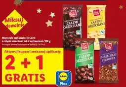 Lidl Wszystkie czekolady Fin Carré z całymi orzechami lub z nerkowcami, 100g oferta