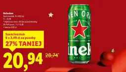 Lidl Heineken Sześciopak, 6 x 500 ml oferta