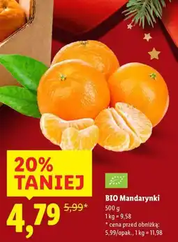 Lidl BIO Mandarynki (500g) oferta