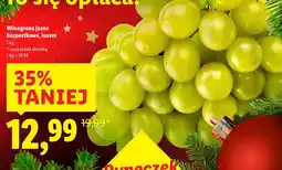 Lidl Winogrona jasne bezpestkowe, luzem oferta