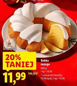 Lidl Babka mango oferta