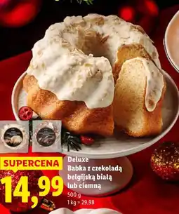 Lidl Deluxe Babka z czekoladą belgijską białą lub ciemną oferta