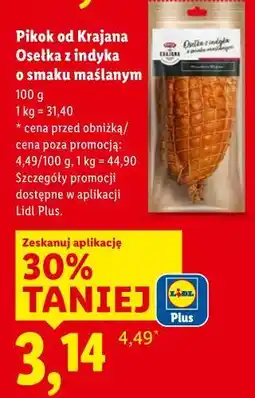 Lidl Pikok od Krajana Osełka z indyka o smaku maślanym oferta