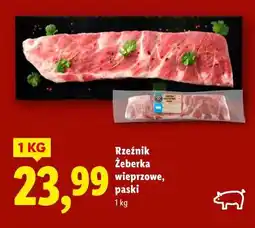 Lidl Rzeźnik Żeberka wieprzowe, paski oferta