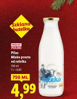Lidl Pilos Mleko prosto od rolnika 750 ml oferta