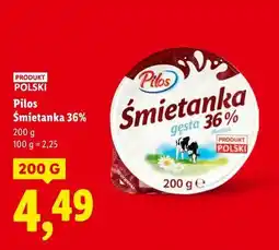 Lidl Pilos Śmietanka 36% 200 g oferta