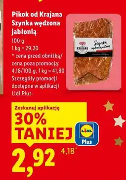 Lidl Pikok od Krajana Szynka wędzona jabłonią oferta