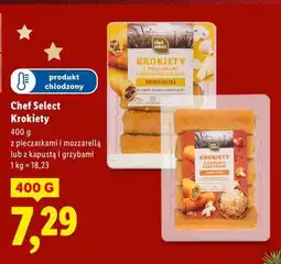Lidl Chef Select Krokiety 400 g (z pieczarkami i mozzarellą lub z kapustą i grzybami) oferta