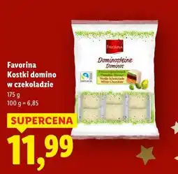 Lidl Favorina Kostki domino w czekoladzie oferta