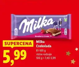 Lidl Milka Czekolada (różne rodzaje, 81-100g) oferta