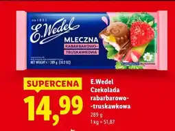 Lidl E.Wedel Czekolada rabarbarowo-truskawkowa 289g oferta