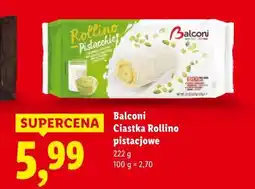 Lidl Balconi Ciastka Rollino pistacjowe oferta