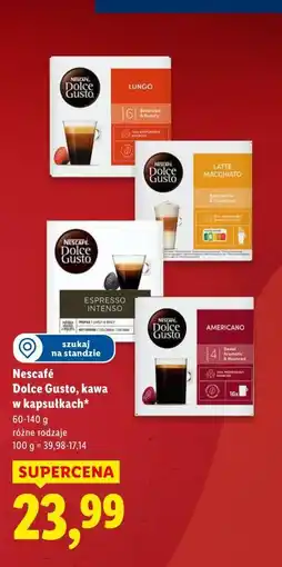 Lidl Nescafé Dolce Gusto, kawa w kapsułkach oferta