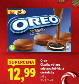 Lidl Oreo Ciastka oblane mleczną lub białą czekoladą oferta
