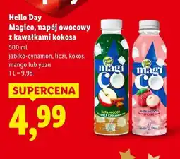 Lidl Hello Day Magico, napój owocowy z kawałkami kokosa oferta