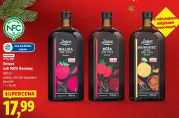 Lidl Deluxe Sok 100% tłoczony (malina, róża lub pigwowiec japoński) oferta