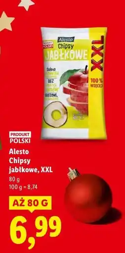 Lidl Alesto Chipsy jabłkowe, XXL 80g oferta