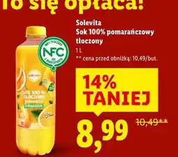 Lidl Solevita Sok 100% pomarańczowy tłoczony oferta