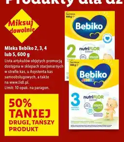 Lidl Mleko Bebiko 2, 3, 4 lub 5, 600 g oferta