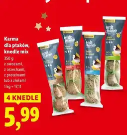 Lidl Karma dla ptaków, knedle mix 350 g oferta