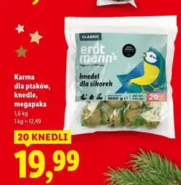 Lidl Karma dla ptaków, knedle, megapaka 1,6 kg oferta
