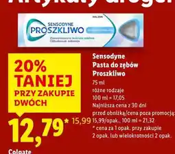 Lidl Sensodyne Pasta do zębów Proszkliwio oferta