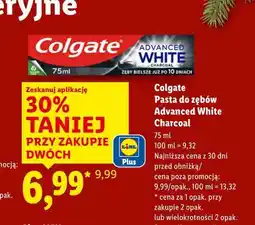 Lidl Colgate Pasta do zębów Advanced White Charcoal oferta