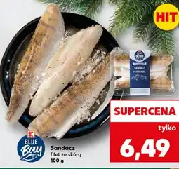Kaufland Sandacz filet ze skórą 100g Blue Bay oferta