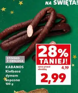 Kaufland Kabanos Kiełbasa dymem kopcona oferta