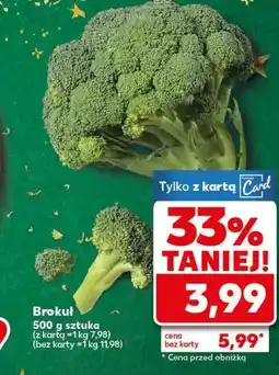 Kaufland Brokuł 500 g sztuka oferta