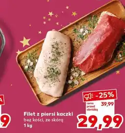 Kaufland Filet z piersi kaczki bez kości, ze skórą 1 kg oferta