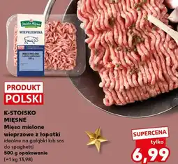 Kaufland K-STOISKO MIĘSNE Mięso mielone wieprzowe z łopatki 500 g opakowanie oferta