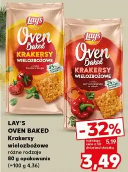 Kaufland Lay's Oven Baked Krakersy wielozbożowe 80 g oferta