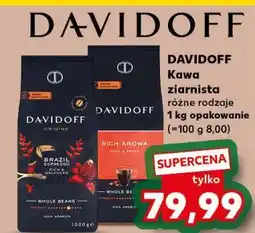 Kaufland Davidoff Kawa ziarnista różne rodzaje 1kg oferta